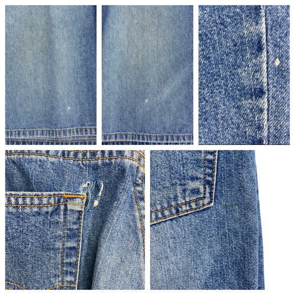 VTG RARE GUESS Black Patch Logo Denim Jeans - Picture 14 of 15